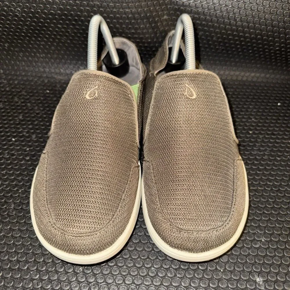 OluKai Nohea Brown Mesh Slip On Comfort Summer Outdoor Shoes Mens Size 7